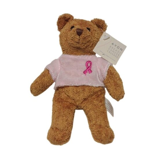 Avon Other - Avon Breast Cancer Crusade Brown Teddy Bear With Pink Ribbon Shirt 2001W Tags